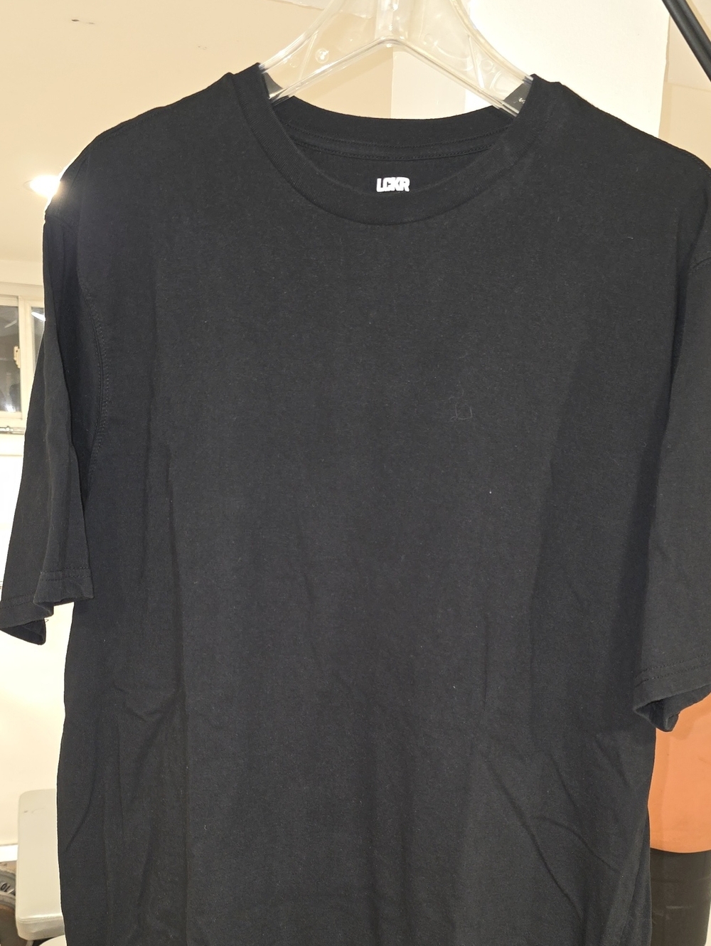 Black Short Sleeve Crewneck Tee